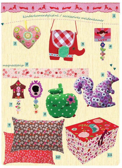 Accessoires ideeën meisjeskamer
